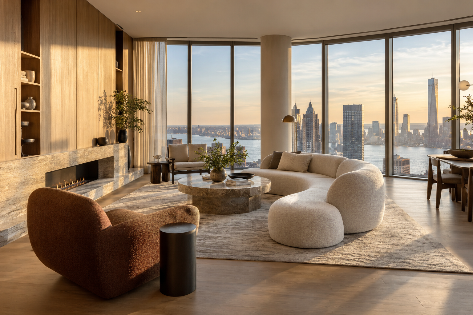Lake House contemporary villa interior